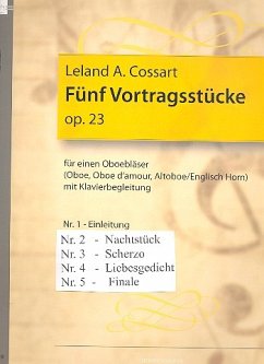 Cover 5 Vortragsstücke op.23 für Oboenspieler und Klavier (Kopie) Set mit 5 Heften