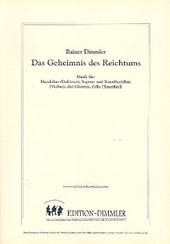 Das Geheimnis des Reichtums für Mandoline, Blockflöte (ST), 3 Gitarren und Violoncello, Partitur und Stimmen