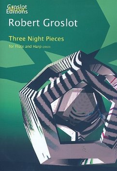 Cover 3 Night Pieces for flute and harp score and part
