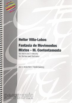 Cover Contentamento for violin and orchestra for violin and piano