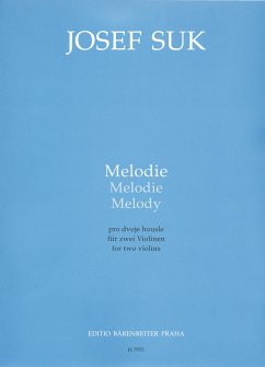 Cover Melodie für 2 Violinen Spielpartitur