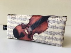 Cover Stift-Etui Violine 20x10 cm