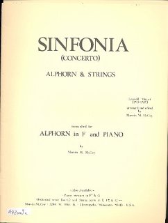 Cover Concerto for Alphorn and Strings Alphorn and piano