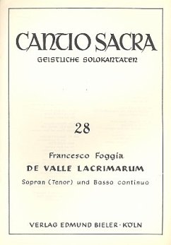 Cover De valle lacrimarum für Sopran (Tenor) und Bc