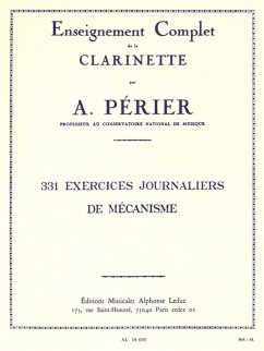 Cover 331 Exercices journaliers de mécanisme pour la clarinette