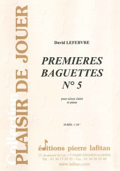 Cover Lefebvre, David, Premieres Baguettes N° 5 Caisse claire et piano