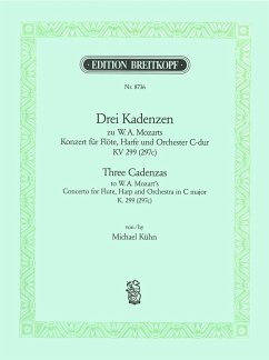 Cover 3 Kadenzen zum Konzert C-Dur KV299 für flöte, Harfe und Orchester für Flöte und Harfe