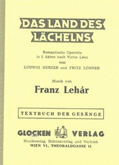Cover Das Land des Lächelns Libretto (dt)