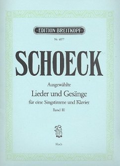 Cover Ausgewählte Lieder und Gesänge Band 3 für hohe Singstimme und Klavier (dt/en/fr)