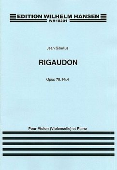 Cover Rigaudon op.78,4 für Violine (Violoncello) und Klavier