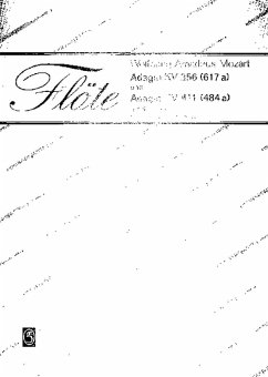 Cover Adagio KV356 und Adagio KV411 für 4 Flöten Partitur und Stimmen