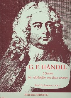 Cover 6 Sonaten Band 2 (Nr.3-4) für Altblockflöte und Bc