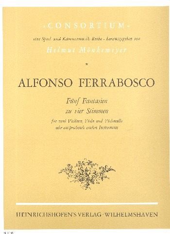 5 Fantasien zu vier Stimmen für zwei Violinen, für 2 Violinen, Viola und Violoncello Partitur