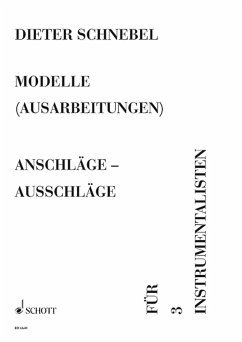 Cover Modelle szenische Variationen für 3 Instrumentalisten (Flöte, Vioncello und Cembalo) Ausarbeitungen, Spielpartitur