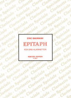 Cover Epitaph für 3 Klarinetten Partitur und Stimmen