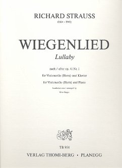 Cover Wiegenlied nach op.41,1 für Violoncello (Horn) und Klavier Partitur und Stimmen