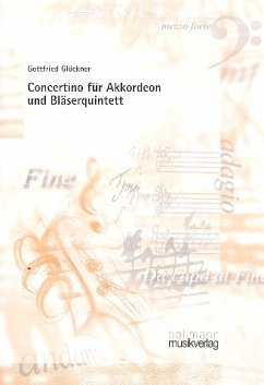 Cover Concertino für Akkordeon, Flöte, Klarinette, Oboe, Fagott und Horn Partitur und Akkordeonstimme