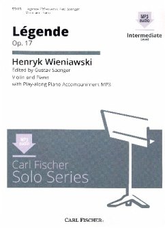 Legende (+Online Audio) for violin and piano