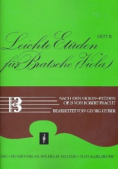Cover Leichte Etüden nach den Violinetüden op.15 Band 2 für Viola
