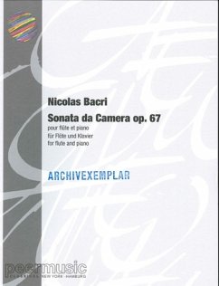 Cover Sonata da camera op.67 für Flöte und Klavier