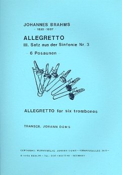Cover Allegretto aus der Sinfonie Nr.3 für 6 Posaunen Partitu und Stimmen
