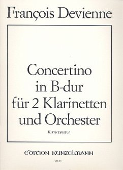 Cover Concertino B-Dur für 2 Klarinetten und Orchester für 2 Klarinetten und Klavier
