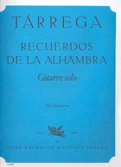 Cover Recuerdos de la alhambra für Gitarre