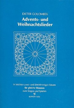Cover Advents- und Weihnachtslieder für gleiche Stimmen (in leichten 2+3stim. Sätzen zum Singen/Spielen