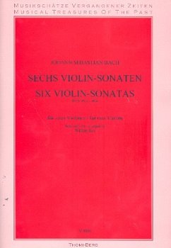 Cover 6 Sonaten BWV1001-1006 für 2 Violinen Spielpartitur