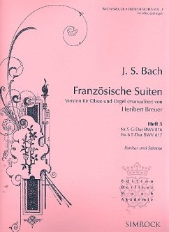 Cover Französische Suiten Band 3 (Nr.5-6) für Oboe und Orgel