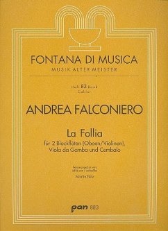 Cover La Follia für 2 Blockflöten (Ob,Vl), Viola da gamba und Cembalo Stimmen