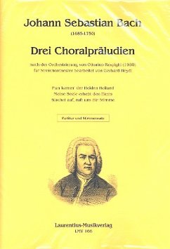 Cover 3 Choralpräludien für Streichorchester Partitur und Stimmenset (5-5-4-3-2)