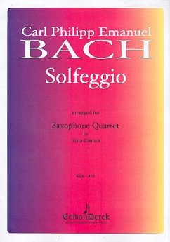 Cover Solfeggio for 4 saxophones (SATB) score and parts