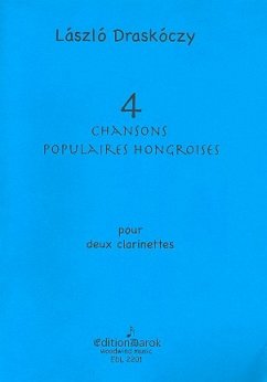 Cover 4 chansons populaires hongroises pour 2 clarinettes partition