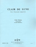 Clair de lune for 4 clarinets score and parts