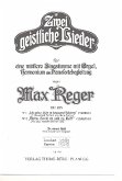 2 geistliche Lieder op.105 für Gesang (mittel) und Orgel (Klavier) Partitur (dt/en)