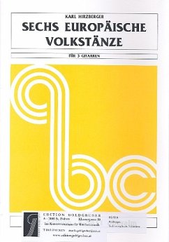 Cover 6 europäische Volkstänze für 3 Gitarren Spielpartitur