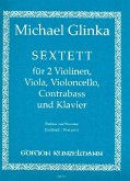 Sextett für Klavier, 2 Violinen, Viola, Cello und Kontrabass 6 Spielpartituren