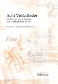 8 Volkslieder: für Klavier ( Blockflöten (SA) ad lib) Spielpartitur