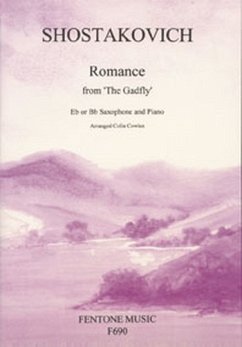 Cover Romance from the gadfly for saxophone (Eb/Bb) and piano