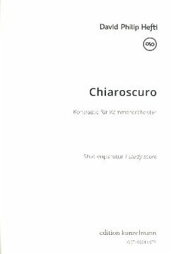 Cover Chiaroscuro für Kammerorchester Studienpartitur Din A4