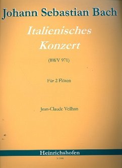 Cover Italienisches Konzert BWV971 für 2 Flöten Stimmen