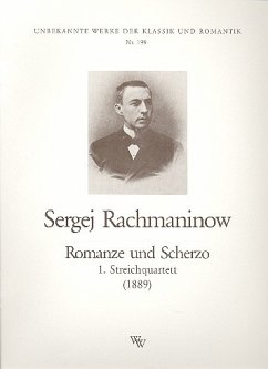 Cover Romanze und Scherzo (1889) für Streichquartett Stimmen