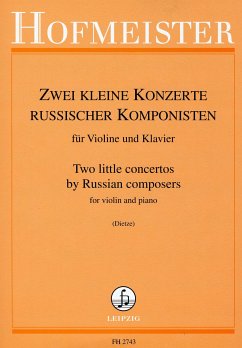 Cover 2 Kleine Konzerte russischer Komponisten für Violine und Klavier