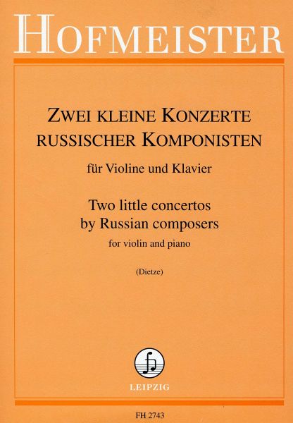 2 Kleine Konzerte russischer Komponisten für Violine und Klavier