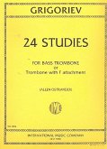 24 Studies for bass trombone or trombone with F attachment