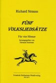 5 Volksliedsätze WoO101 für 4 Hörner Partitur und Stimmen 5 Volksliedsätze WoO101 für 4 Hörner Partitur und Stimmen