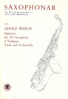 Cover Quintett für Altsaxophon und Streichquartett Partitur