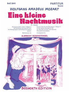 Cover Eine kleine Nachtmusik KV525 Rondo (4. Satz) für Blockflötengruppen mit Schlagwerk, Partitur und Stimmen