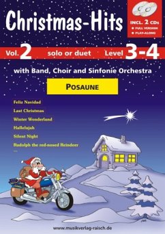 Cover Christmas-Hits vol.2 (+2CD's) für Posaune in C (Bass-Schlüssel)